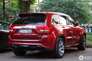 Brutal red car spotted: Jeep Grand Cherokee SRT-8 2012
