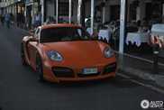 Matt orange monster:  Porsche Cayman Techart GT Widebody