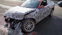 BMW 2-Series crashes on the Autobahn