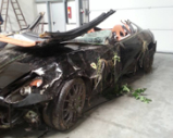 This is what a crashed Ferrari 599 GTB Fiorano looks like