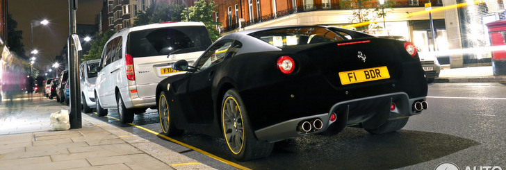 Spotted: Ferrari 599 GTB Fiorano wrapped with suede
