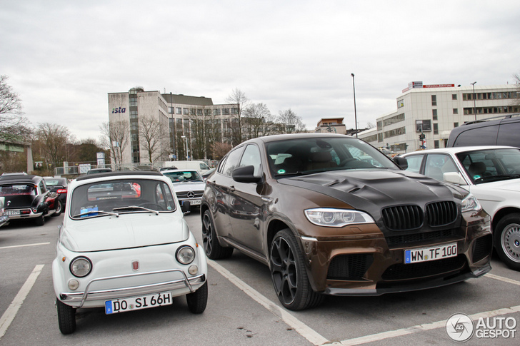 Mug versus olifant: Fiat 500 versus BMW X6 M!