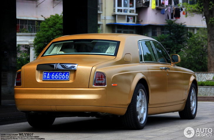 Goud is niet fout op een Rolls-Royce