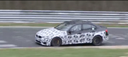 BMW M3 flink testend vastgelegd op de Nürburgring
