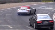 Test drivers having fun on the Nürburgring 