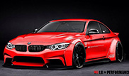 Liberty Walk is working on a wider BMW 4-Series Coupé