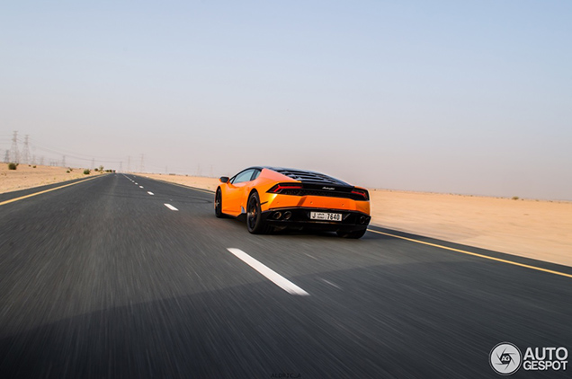 Smaakvolle Lamborghini Huracán LP610-4 vastgelegd in Dubai 
