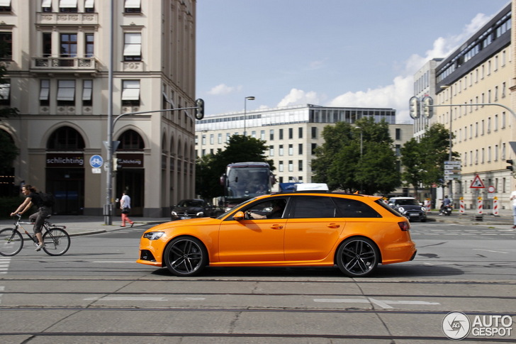 Verrassend lekker: oranje Audi RS6 Avant