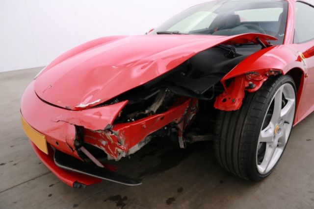Ferrari 458 Spider van crash uit Arnhem te koop
