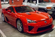Spotted: Stunning Lexus LFA dressed in red