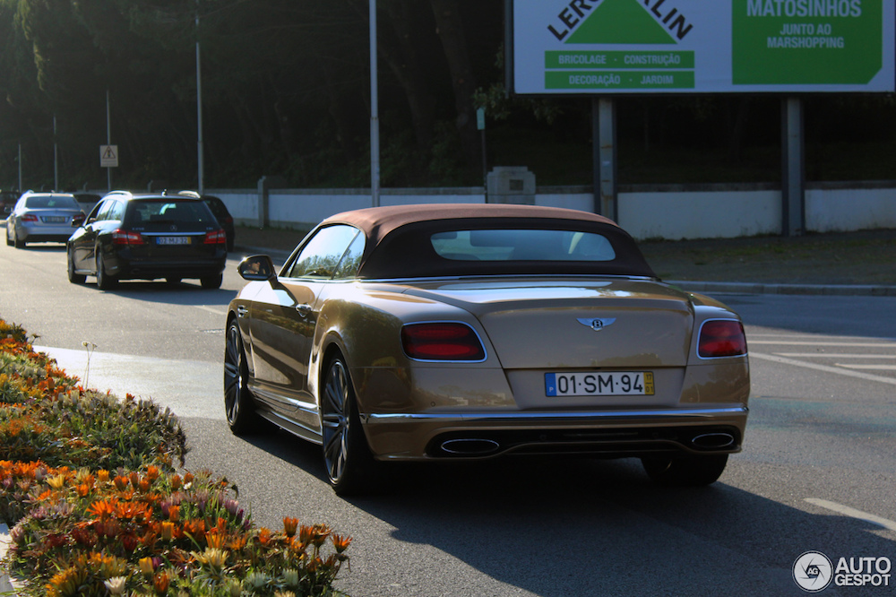 Is een goudtint dé kleur voor de Bentley GT Speed Convertible?