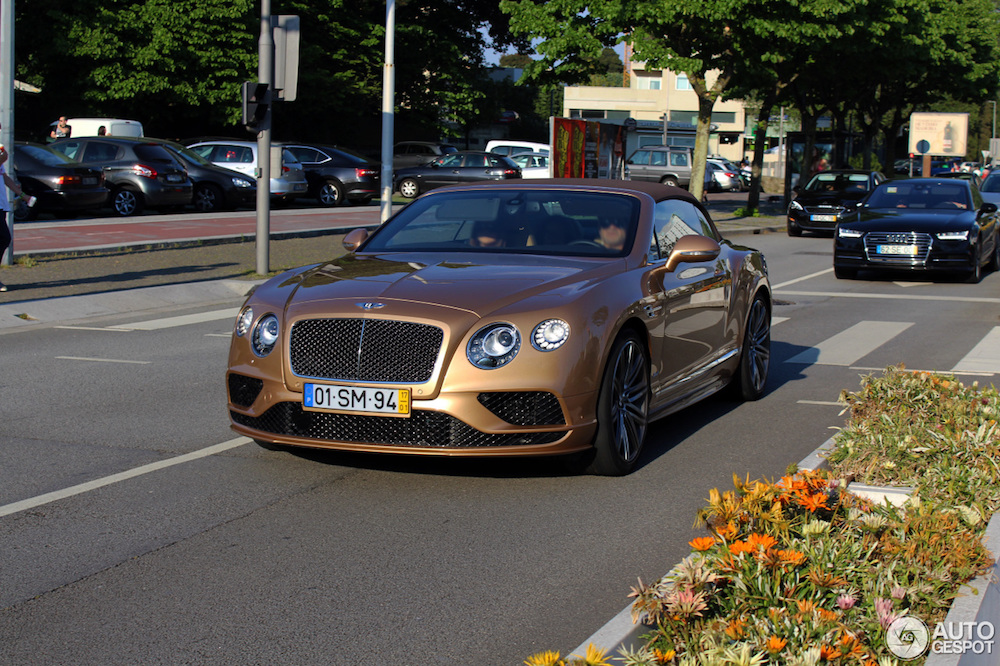 Is een goudtint dé kleur voor de Bentley GT Speed Convertible?