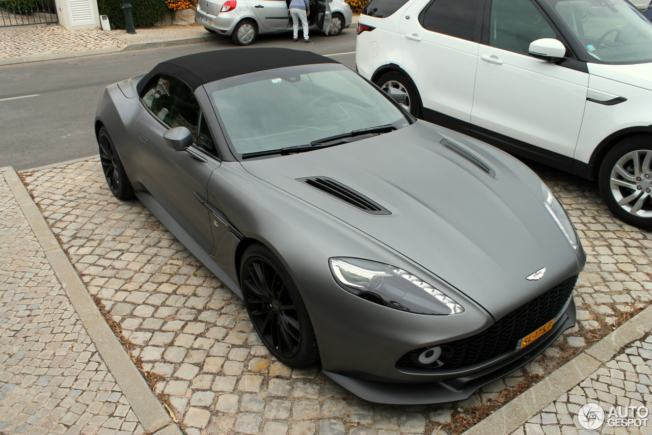 Nederlandse Aston Martin Vanquish Volante Zagato in Portugal gespot