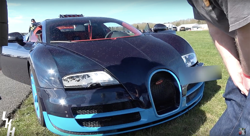 Pijnlijk filmpje: Bugatti Veyron raakt afzetting