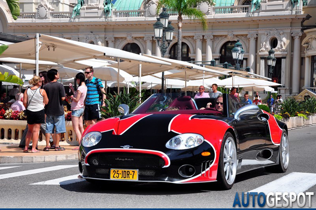 Hippe Nederlandse Spyker C8 Spyder in Monaco gespot