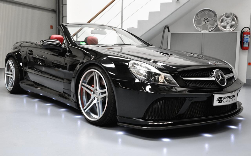 Breed en laag: Mercedes-Benz SL R230FL PD Black Edition