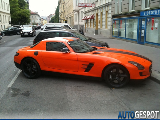 Strange sighting: Mercedes-Benz SLS AMG met GranTurismo inspiratie