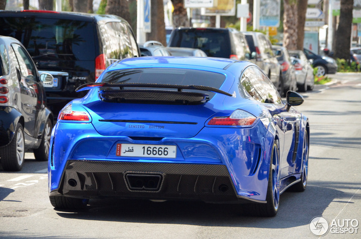 Blauw bakbeest: Porsche Mansory Panamera C One in Cannes
