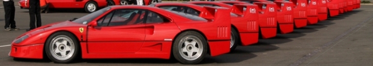 60 exemplaires de la Ferrari F40 pour le Silverstone Classic 2012