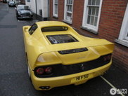 Beautiful yellow Ferrari F50 spotted in London