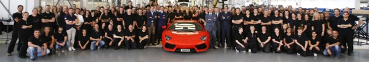 1000 Lamborghini Aventadors produced!