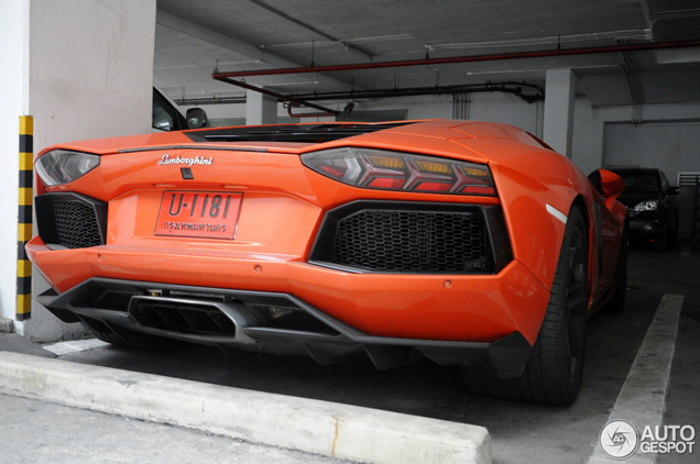 Eerste Lamborghini Aventador LP700-4 in Thailand gespot!