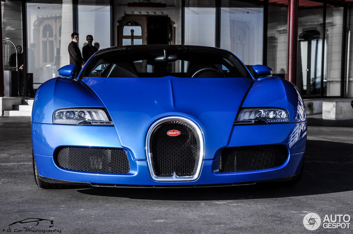 Prachtige plaatjes van een Bugatti Veyron Grand Sport