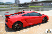 Lamborghini Gallardo LP570-4 Super Trofeo Stradale vue à Taiwan 