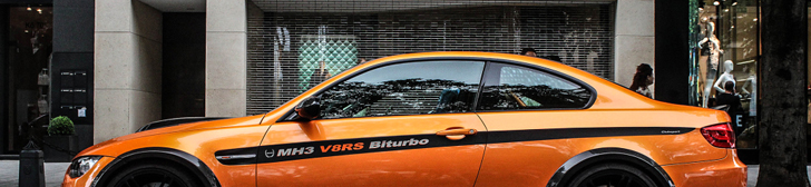 Pomarańczowa Bomba: Manhart MH3 V8 RS Clubsport na Königsallee