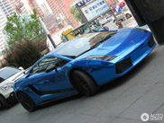 典型中国式超跑: 蓝色兰博基尼 Gallardo Superleggera