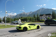 Lamborghini Aventador in Verde Scandal looks lovely