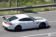 White Jaguar XKR-S GT surprises us in Spain