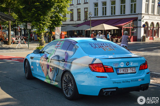 Belgische BMW M5 rijdt reclame voor Frozen