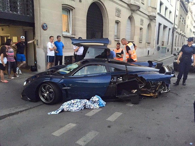 Pagani Huayra Pearl vindt zijn einde in Parijs