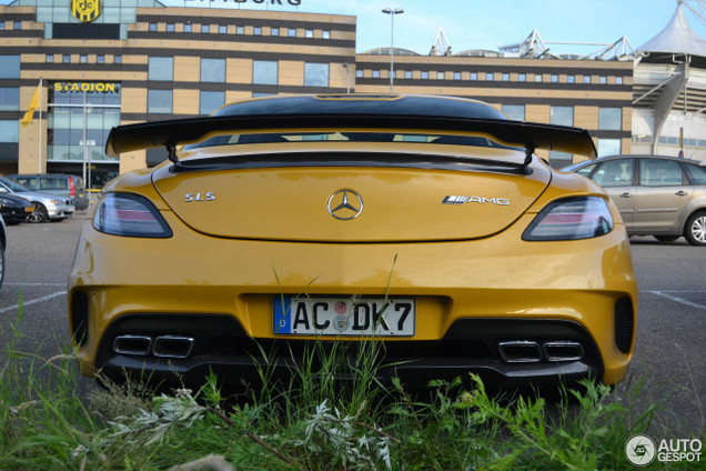 Spot van de dag: Knalgele SLS AMG Black Series