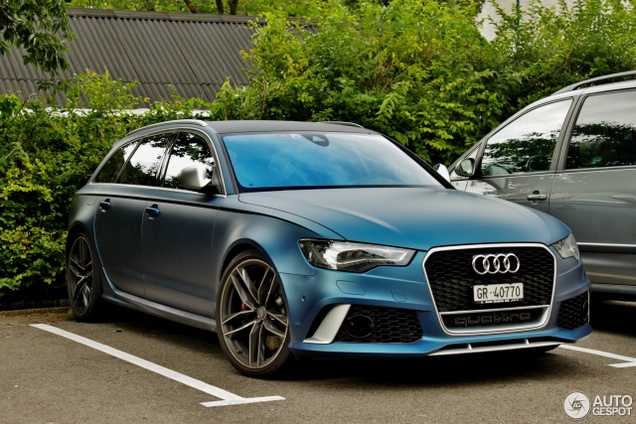 Spot van de dag: Audi RS6 in het matblauw