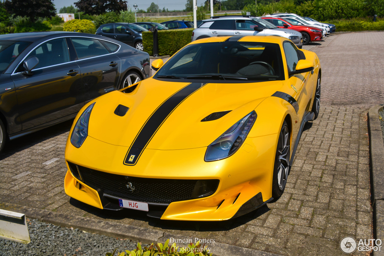 Spot van de Dag: Ferrari F12 TDF in geel en zwart