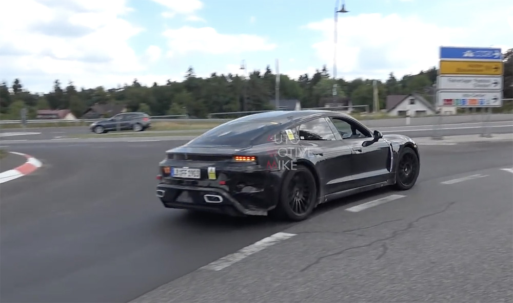Porsche Taycan takes on the Nürburgring (silently)