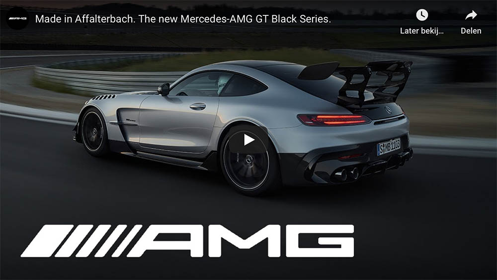 This is the all new Mercedes-AMG GT Black Series