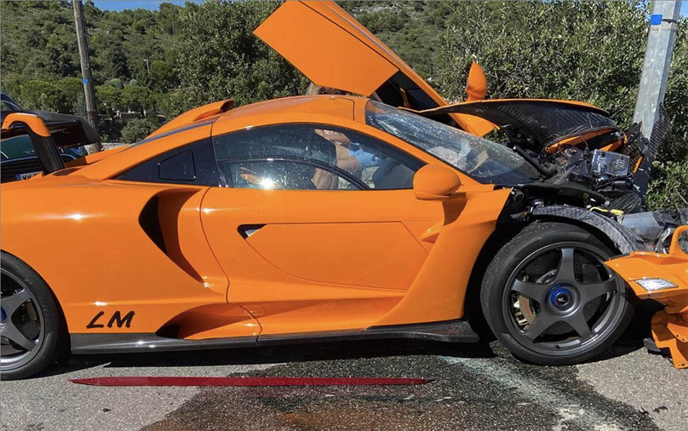 McLaren Senna LM crashed in Monaco