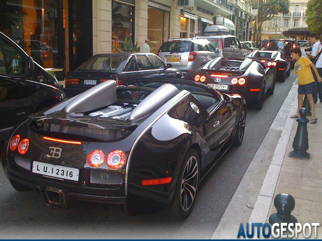 Spot van de dag: driemaal Bugatti Veyron in Monaco