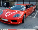 Filmpje: even keren met je Ferrari 360 Limousine