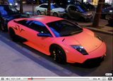 Filmpje: roze Lamborghini Murciélago LP670-4 SV is in Europa!