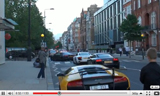 Filmpje: diverse Audi's geven showtje weg op Sloane Street in Londen