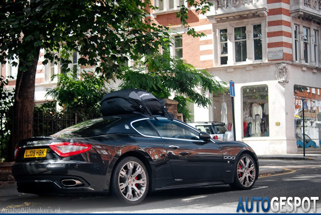 Strange sighting: Maserati GranTurismo S "Backpack Edition"