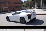Filmpje: Boete tijdens testrit Lexus LFA