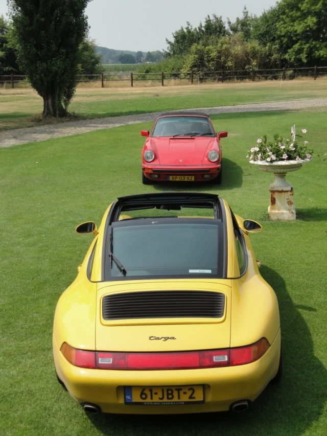 Fotoshoot met drie bijzondere Porsches!
