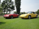 Fotoshoot met drie bijzondere Porsches!