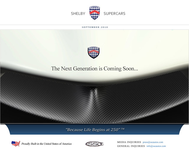 SSC pest automotive wereld met teaser van nieuwe Ultimate Aero