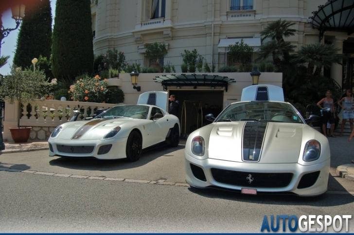 Gespot: twee Ferrari 599 GTO combo's